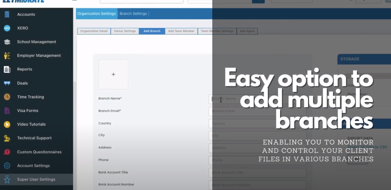 Multiple Branching - Ezymigrate